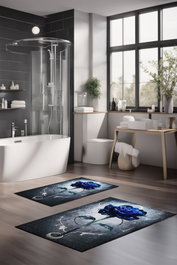 Mijölnir Juego de 2 Alfombrillas de Baño Multicolor CT-5386